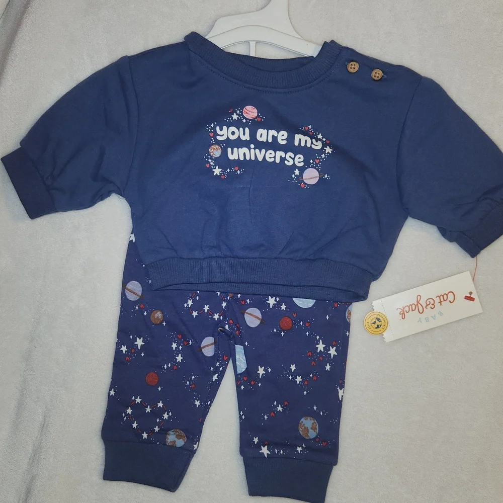 Cat & Jack, Carter's, New Born / 0-3, Baby Girl, Heart Valentine's Outfit Set